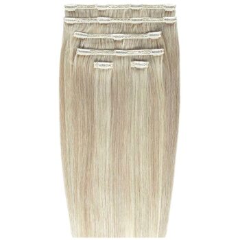 Beauty Works Double Hair Set Extension 18 Inch Iced Blonde