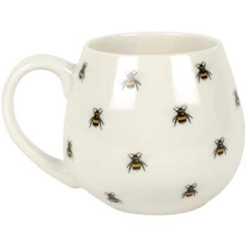 Bee Print Rounded Mug