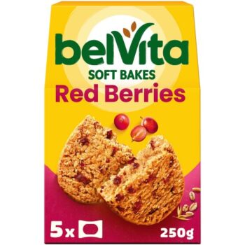 Belvita Soft Bakes Red Berries Breakfast Biscuits (5 x 50g)