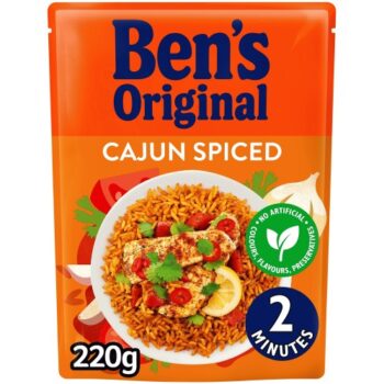 Ben's Original Cajun Spiced Microwavable Rice (220g)