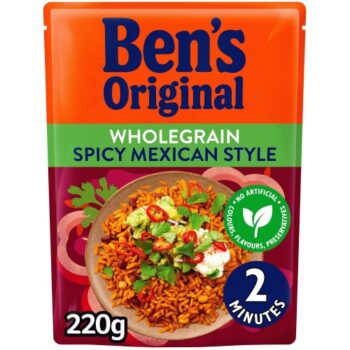 Ben's Original Wholegrain Spicy Mexican Style Microwave Rice (220g)