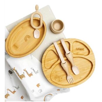 Bibado Complete Bamboo Weaning Bundle Serengeti Spaghetti