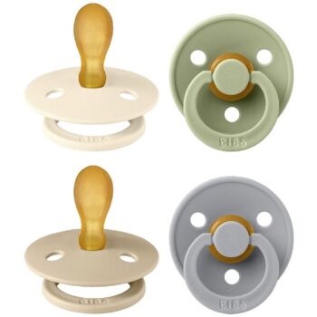 Bibs Soothers Cloud Mix Size 2 Symmetrical Latex Nipple (4)
