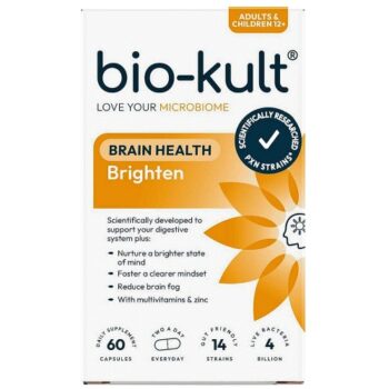 Bio Kult Bio-Kult Brighten Brain And Gut Health Supplement With Multivitamins Zinc Capsules (60)