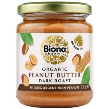 Biona Organic Hi Oleic Dark Roast Smooth Peanut Butter