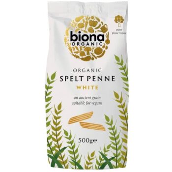 Biona Organic Spelt Penne White Pasta (500g)