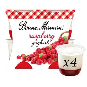 Bonne Maman Raspberry Yoghurt (4 x 115g)