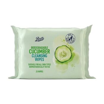 Boots Biodegradable Cucumber Cleansing Wipes (25)