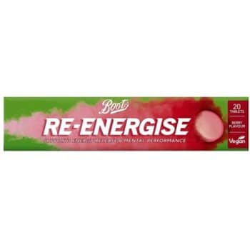 Boots Re-Energise Berry 20 Effervescent Tablets