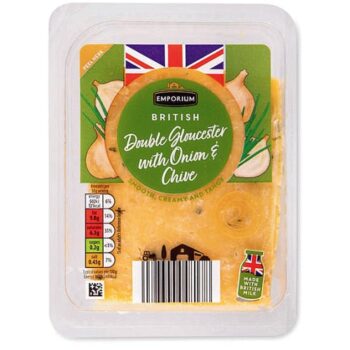 British Double Gloucester with Onion & Chive Cheese