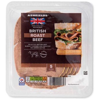 British Roast Topside of Beef 5 Slices