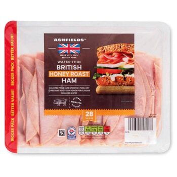 British Wafer Thin Honey Roast Ham Family Pack 28 Slices