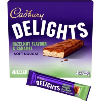 Cadbury Delights Chocolate Hazelnut Flavour & Caramel Multipack