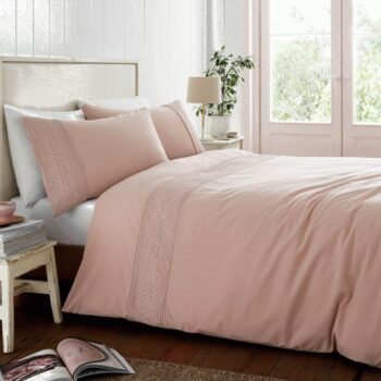 Catherine Lansfield Broderie Anglaise Double Duvet Set