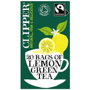 Clipper Organic Fairtrade Green Tea Bags with Lemon