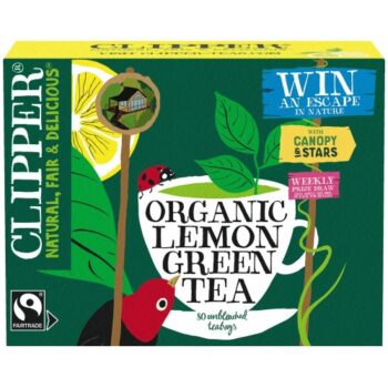 Clipper Organic Lemon Green Tea Bags 80's (80 x 160g)