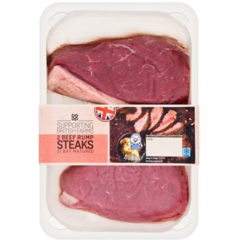 Co-op British Beef Rump Steak Twin Pack (400g)