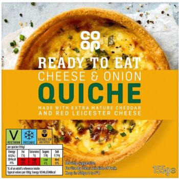 Co-op Cheese and Onion Quiche (155g)