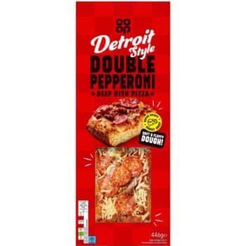Co-op Double Pepperoni Detroit style Pizza (448g)