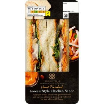 Co-op Irresistible Korean Chicken Sando​ (207g)