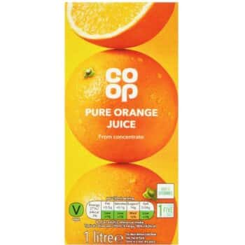 Co-op Pure Orange Juice 1 Ltr