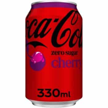 Coca-Cola Zero Sugar Soft Drink Cherry (330ml)