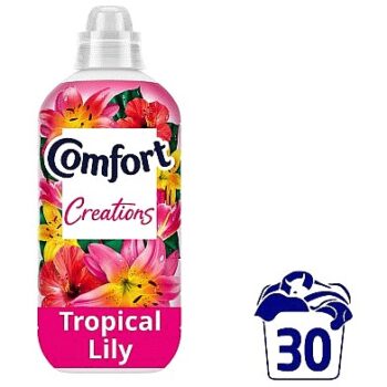 Comfort Perfume Creations Fabric Conditioner Tropical Lily 30 Washes (30w, 900ml)