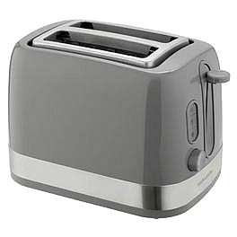 Cookworks Illuminated 2 Slice Toaster Grey Plastic