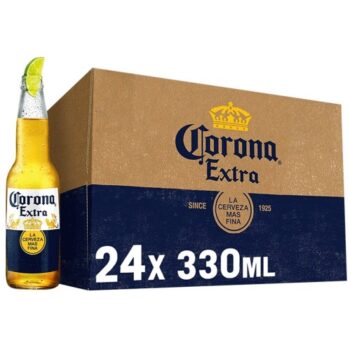 Corona Extra Mexican Lager Beer Bottles (24 x 330ml)