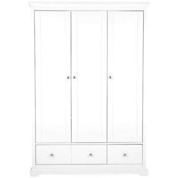 Cuddleco Beaumont Triple Wardrobe White