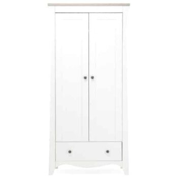Cuddleco Clara 2 Door Double Wardrobe Driftwood Ash