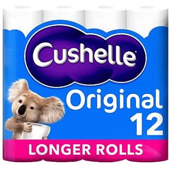 Cushelle Original Toilet Rolls 12 Mega Rolls 12x270Sheet