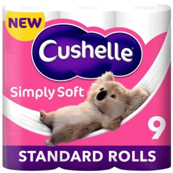 Cushelle Simply Soft Toilet Roll 9 Standard Rolls