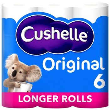 Cushelle White Toilet Tissue Rolls 9