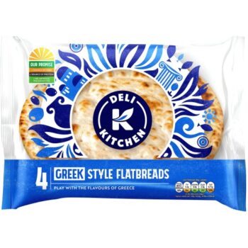 Deli Kitchen 4 Greek Style Flatbreads (4 x 320g)