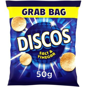 Discos Salt & Vinegar Grab Bag Crisps Bag (50g)