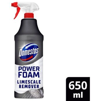Domestos Power Foam Limescale Remover Toilet & Bathroom Cleaner Spray (650ml)