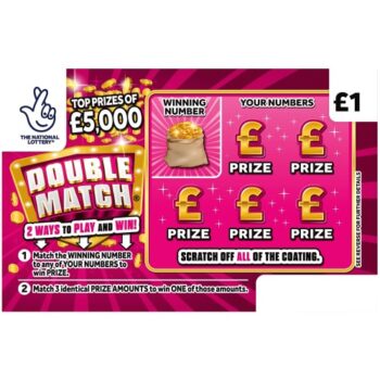 DOUBLE MATCH SCRATCHCARD