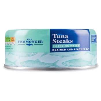 Drained & Ready to Eat Tuna Steaks in Water