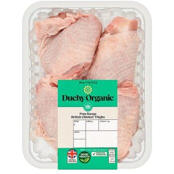 Duchy Organic Chicken Thighs Skin-on & Bone-in per kg