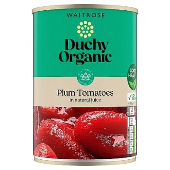 Duchy Organic Plum Tomatoes in Natural Juice (400g)