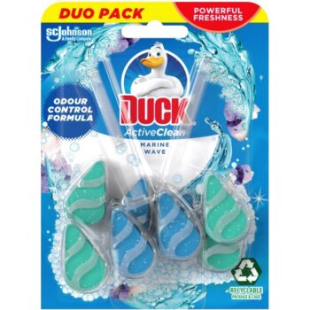 Duck Active Clean Toilet Rim Block Marine Duo Pack (2 x 39g)