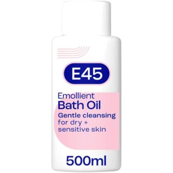 E45 Emollient Bath Oil Dry & Itchy Skin on Body & Hands Gently