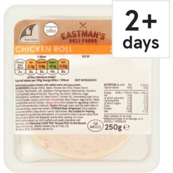 Eastmans Cooked Chicken Roll Slices (250g)