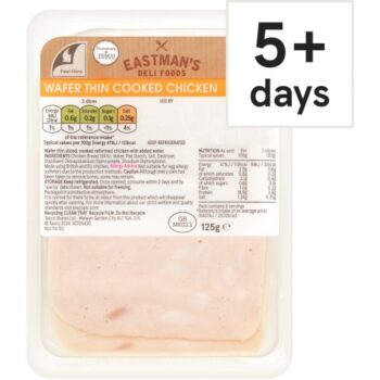 Eastmans Wafer Thin Cooked Chicken Slices (125g)