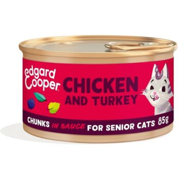 Edgard & Cooper Cat Chunks in Sauce Senior Chicken & Turkey