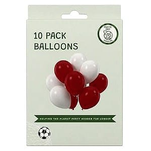 England Football World Cup Red & White Latex Balloons (10)