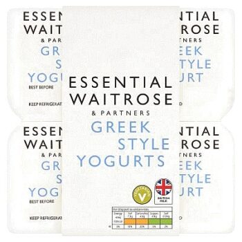 Essential Greek Style Yogurt Multipack (4 x 100g)