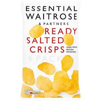 Essential Ready Salted Multipack Crisps (6 x 25g)
