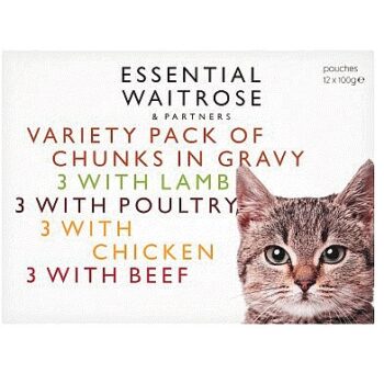 Essential Waitrose & Partners Chunks in Gravy (12 x 100g)